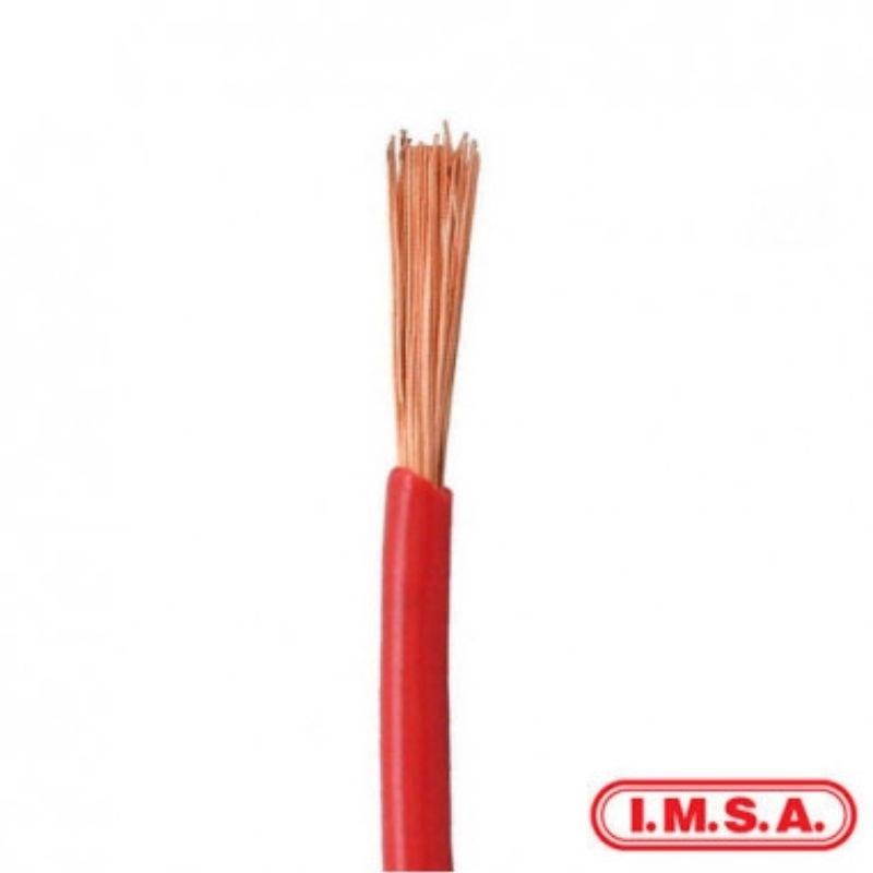 Bobina Cable Unipolar 1x1mm Rojo 750v x metro