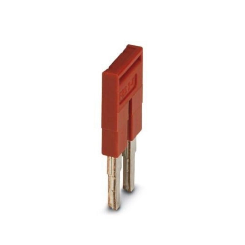Puente enchufable de 2 polos 6,2mm rojo para borne