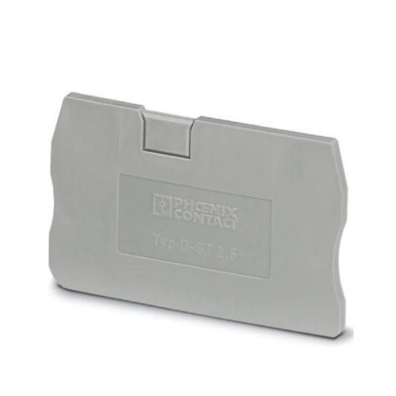 Tapa final para borne 48,6x2,2x29,1mm gris