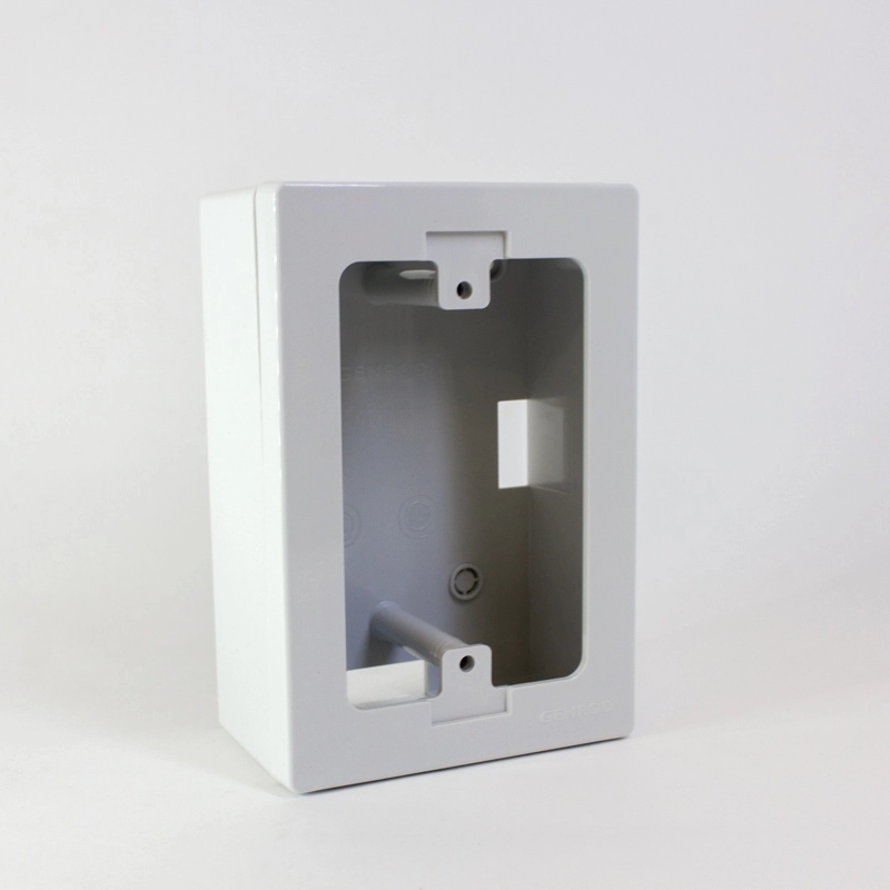 Caja rectangular exterior gris