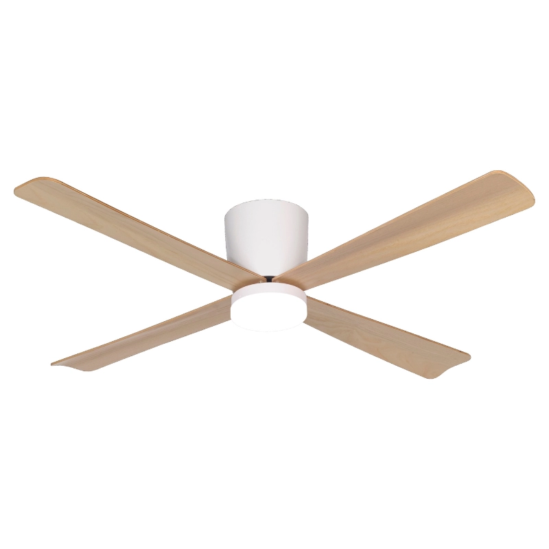 Ventilador Techo Blanco Laftdren LED 18W Dimerizable Control Remoto 122cm