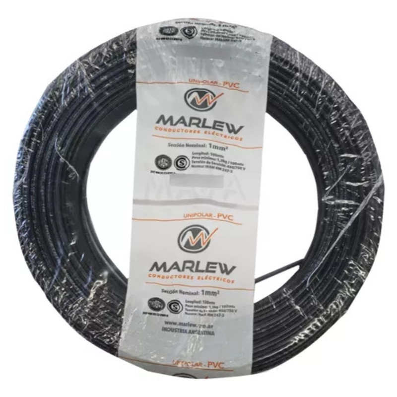 Rollo Cable Unipolar 1X2,5Mm2 Negro 750V