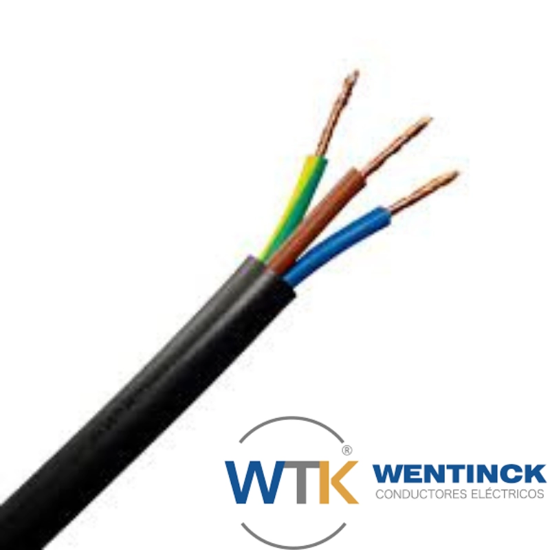 Bobina Cable Tipo Taller De Cobre 3X1,5Mm2 X Metro