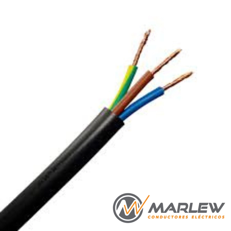 Bobina Cable Tipo Taller De Cobre 3X4Mm2 X Metro