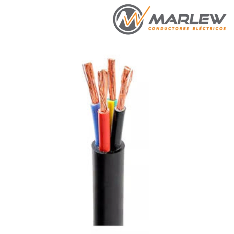 Bobina Cable Tipo Taller De Cobre 4X4Mm2 X Metro