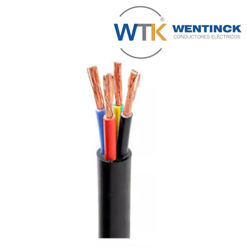 Bobina Cable Tipo Taller De Cobre 4X2,5Mm2 X Metro