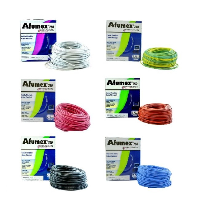 Rollo Cable Unipolar Flexible Libre De Halogeno 1X2,5Mm2 X100Mts 