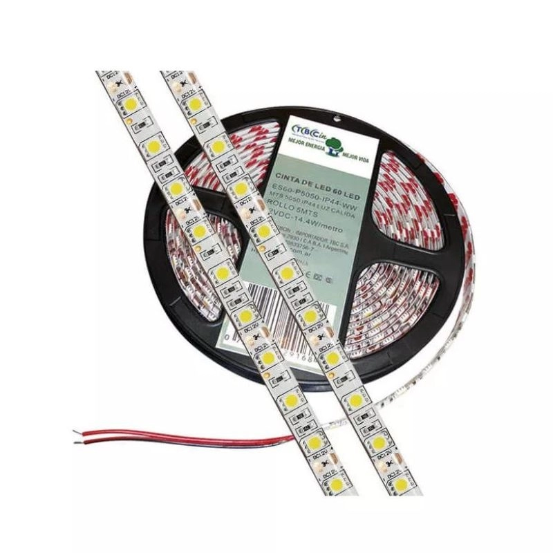 Tira Led 5050 X5M IP44 3000K