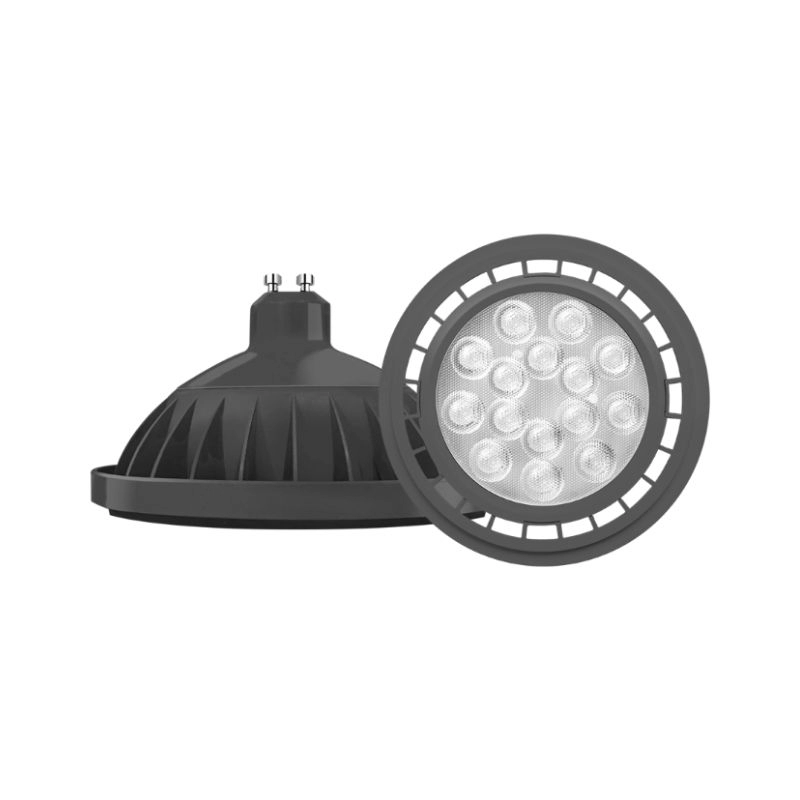 Lámpara LED AR111 11W 3000°K PVC gris GU10 25°