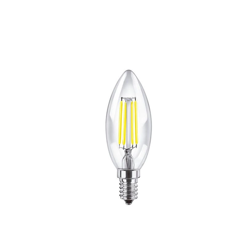 Lámpara LED Vintage Vela C37 4W 2700°K E14 filamento