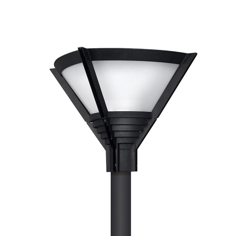 Farola con columna de 3 metros y difusor opal