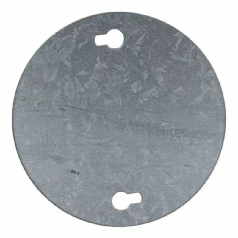 Tapa Ciega de Hierro Chica Para Caja Octogonal 7Cm