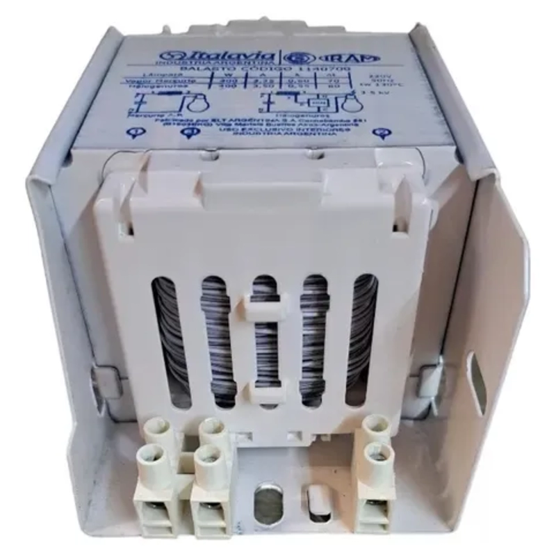 Balasto de interior 250W para lámpara vapor de mercurio