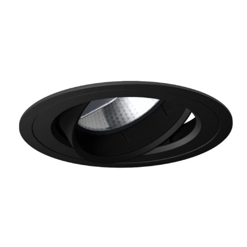 Empotrable ASTER-R Negro Mate 50W PAR16 GZ10 Giro 360º Basculante 30º