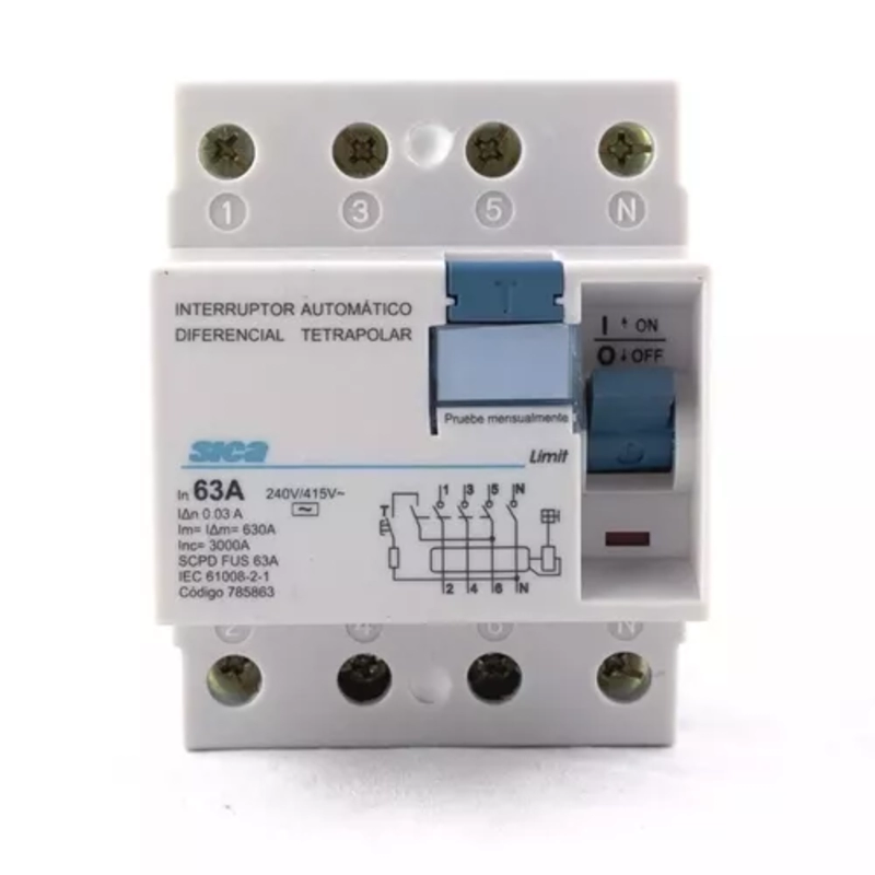 Interruptor diferencial Limit tetrapolar 63A 30mA