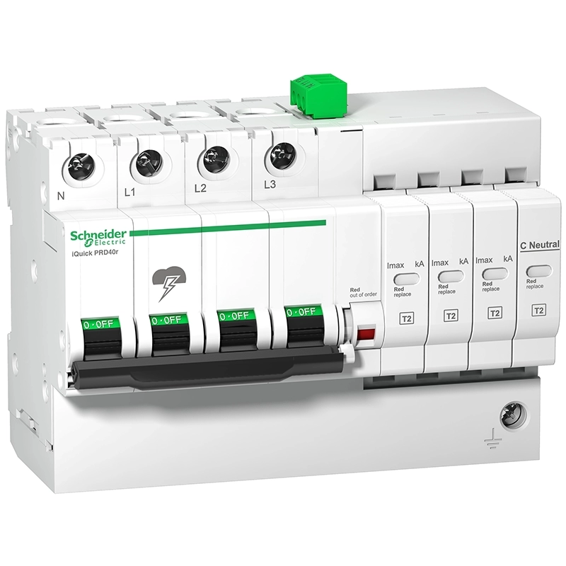 Protector de sobretensión IQuick PRD20r tripolar+neutro clase II