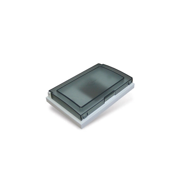 Bastidor con tapa para intemperie IP55 de 4 módulos