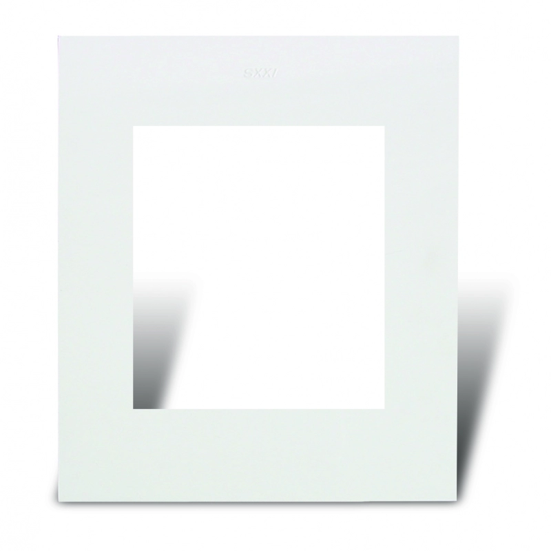 Tapa SIGLO XXI de 4 módulos blanco lujo