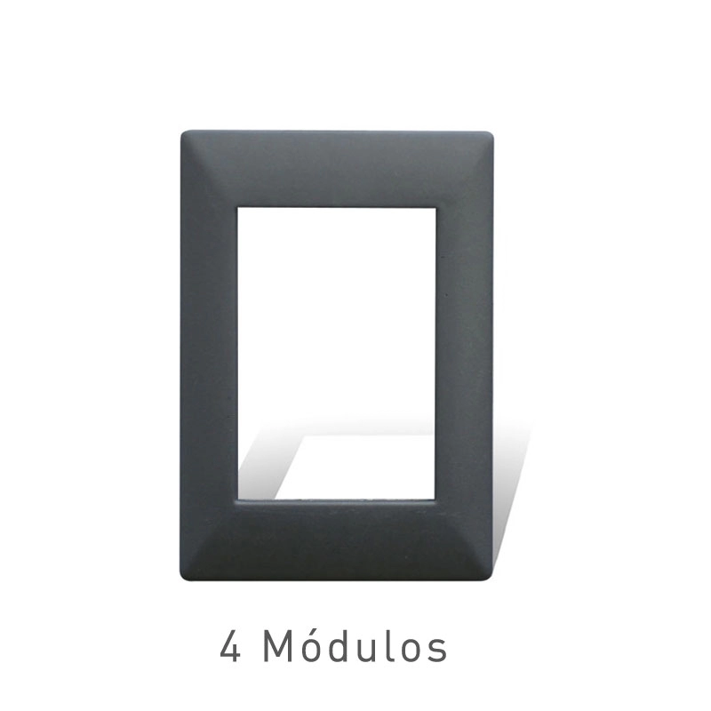 Tapa SIGLO XXII de 4 módulos gris