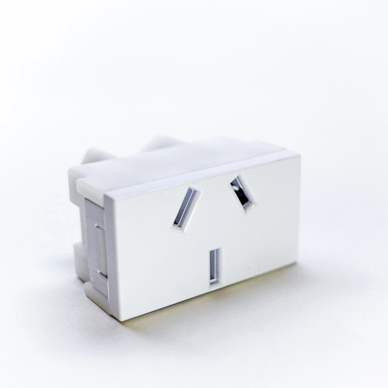 Modulo LIFE toma con tierra 10A blanco puro