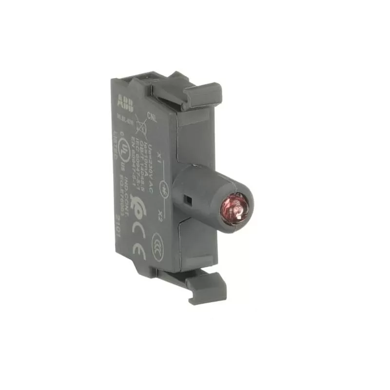Bloque Portalampara Led Rojo MLBL-07R ABB