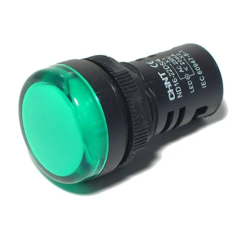 Piloto Luminoso Verde 230V ND16-22c/4 - CHINT