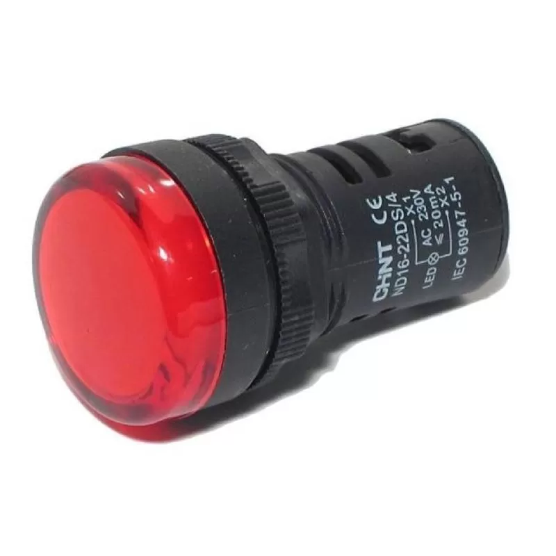 Piloto Luminoso Rojo 230V Nd16-22C/4 - CHINT