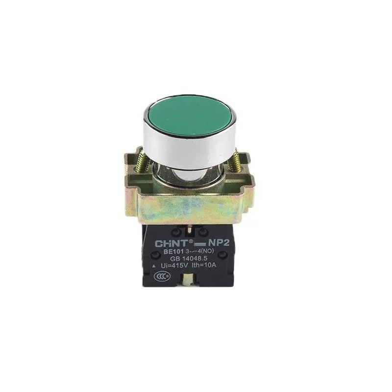 Pulsador Rasante NA Verde 22mm NP2-BA31 - CHINT