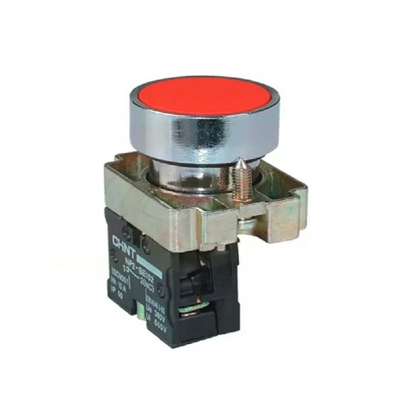 Pulsador Rasante NC Rojo 22mm NP2-BA42 - CHINT