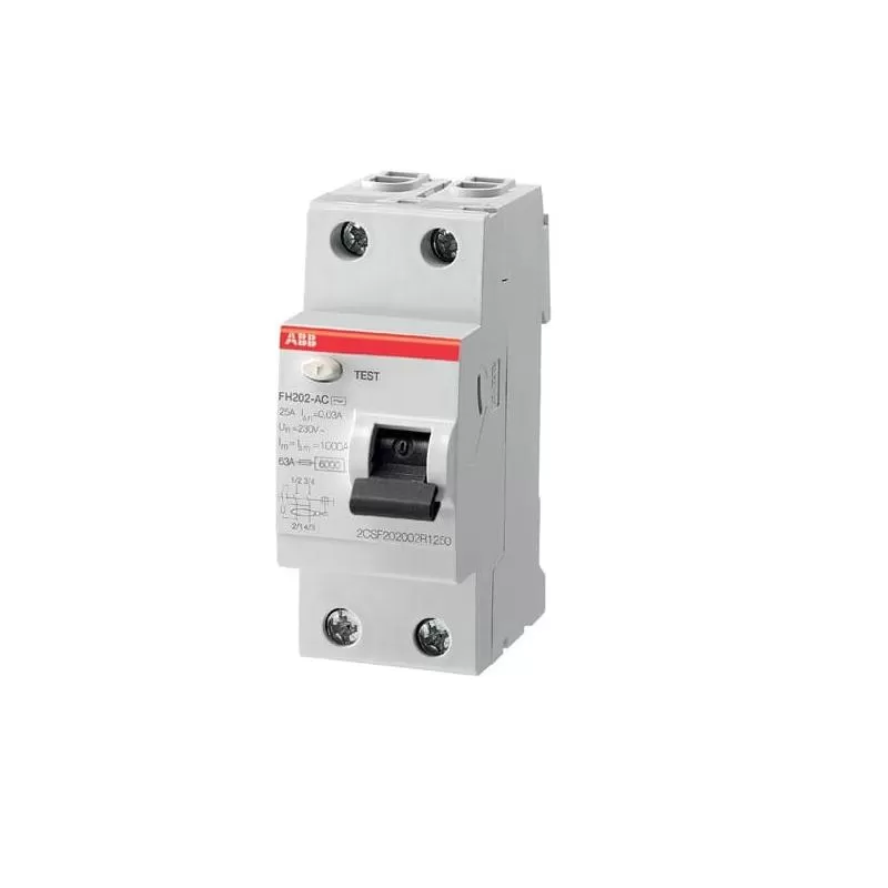 Interruptor Diferencial 2x25A -30ma Fh202 ABB