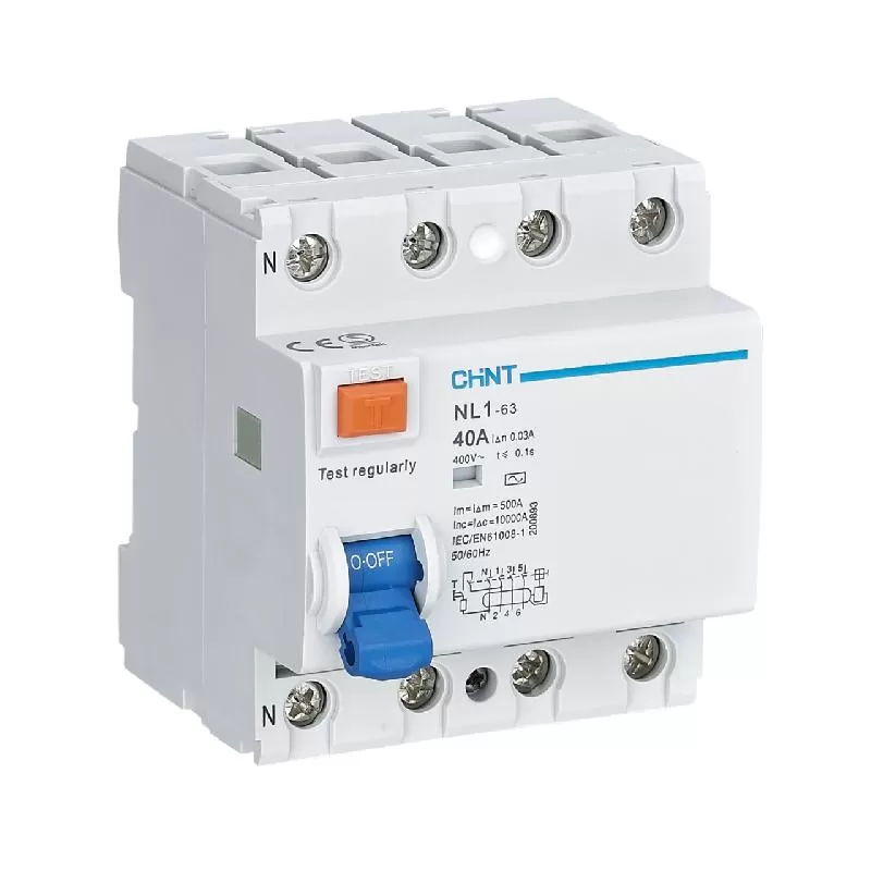 Interruptor Diferencial 4x63A -30ma 6ka NL1-63 - CHINT