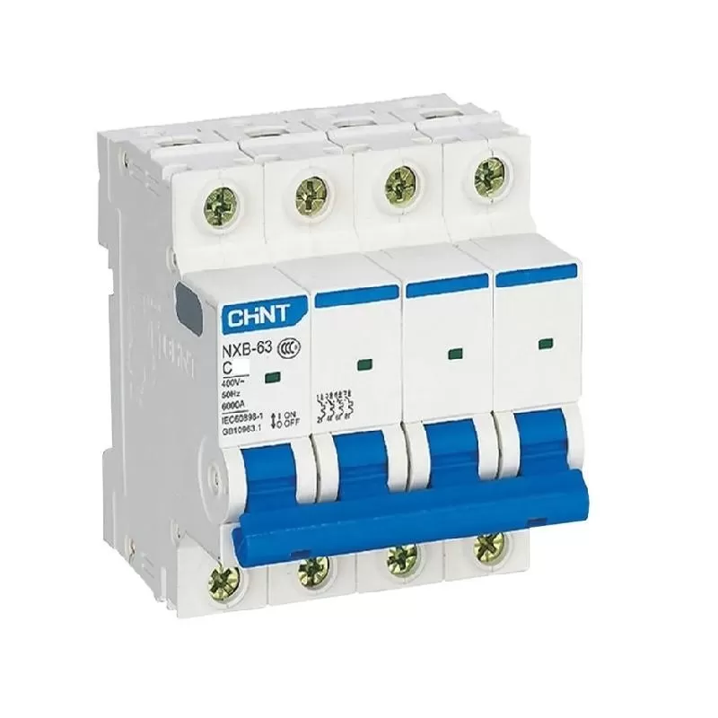 Interruptor Termomagnético 4x16A 6kA Curva C NXB-63 - CHINT