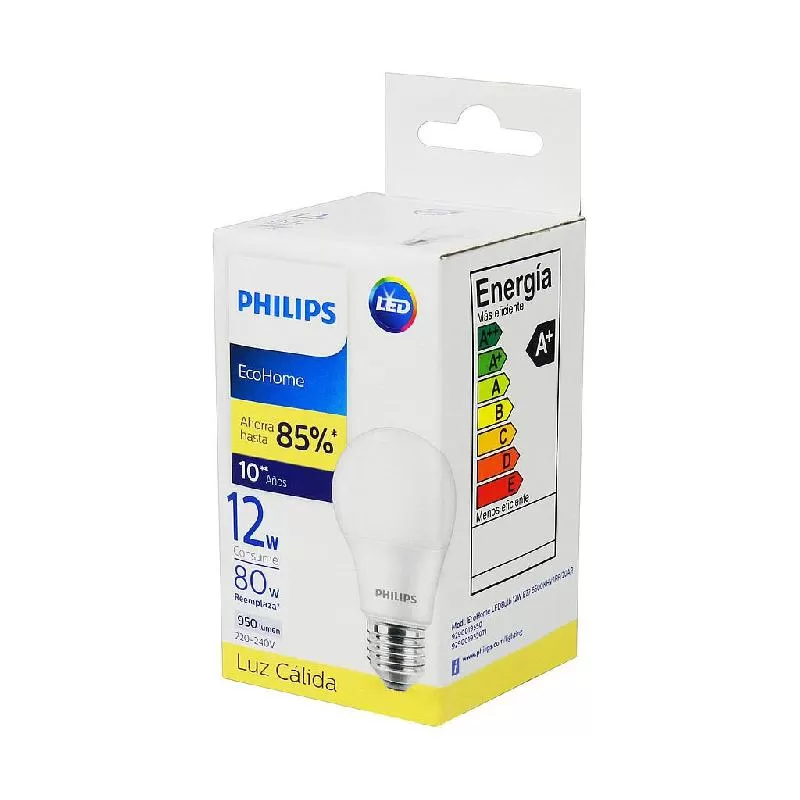 LAMPARA LED BULBO 12W E27 3000K CALIDA PHILIPS