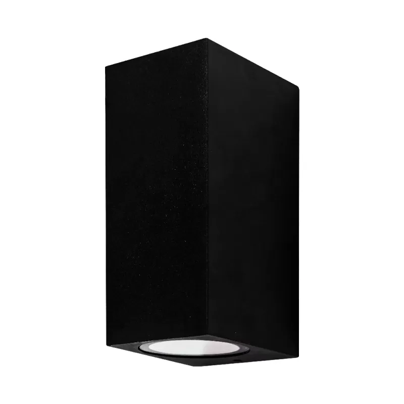 LUMINARIA CON FRENTE RECTO BIDIRECCIONAL 2X7W NEGRA BAEL