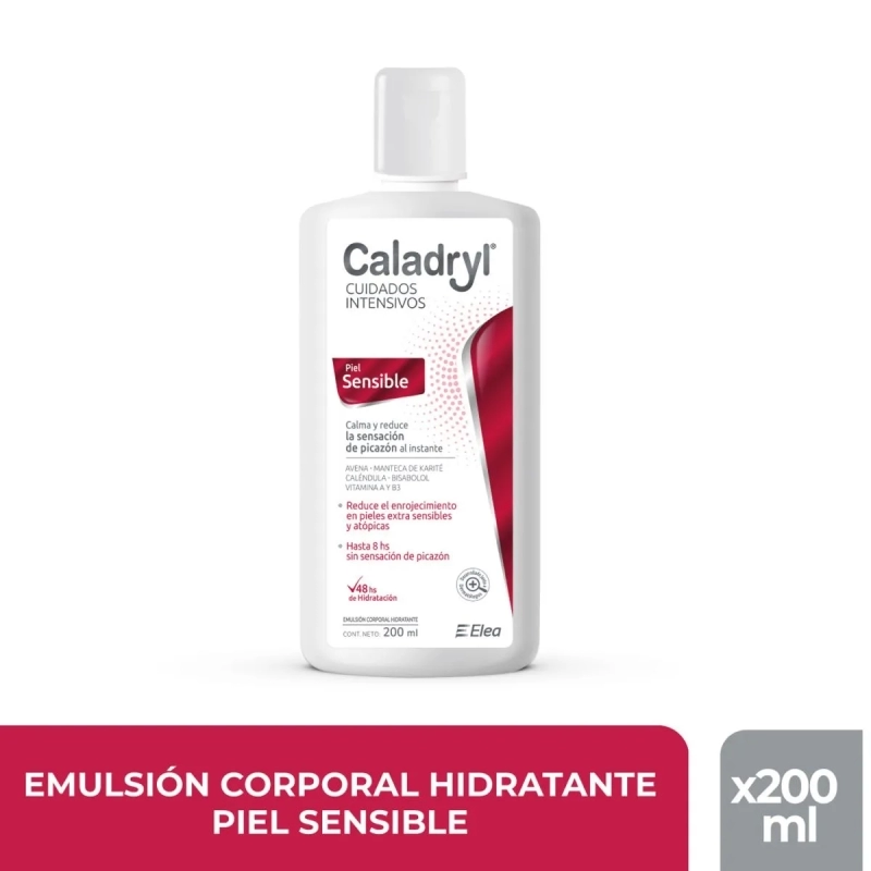 Caladryl Crema Corporal Hidratante Piel Sensible 200 ml