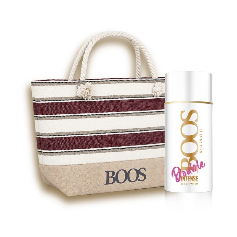 Boos Intense Doble Intensidad Perfume para Mujer EDP 90 ml + Cartera de Playa