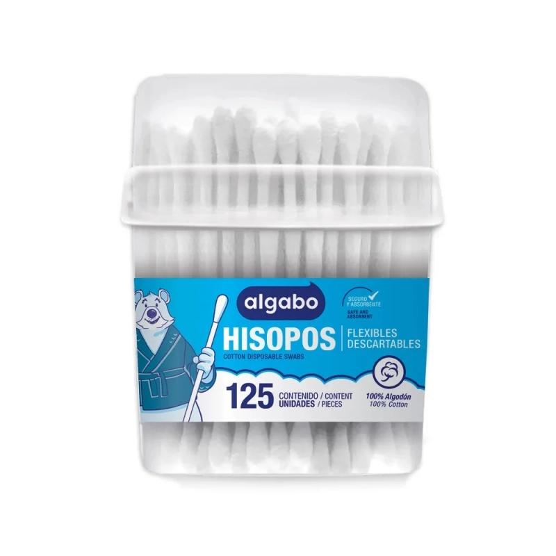 ALGABO HISOPOS X 125 POTE