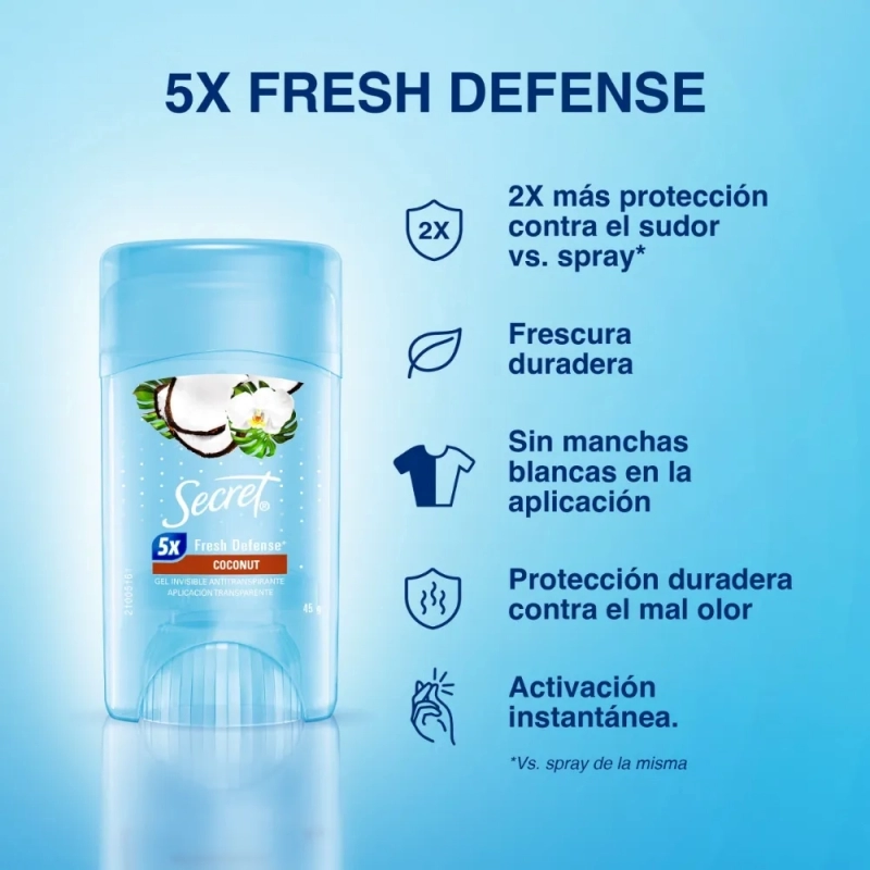 SECRET DEO GEL COC X 45 G
