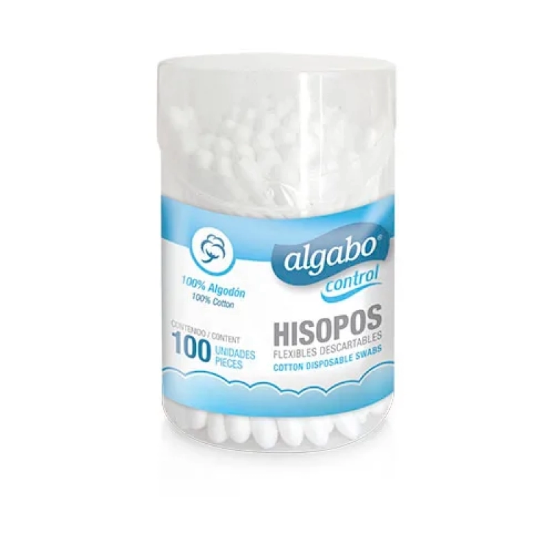 ALGABO HISOPOS X 100 POTE