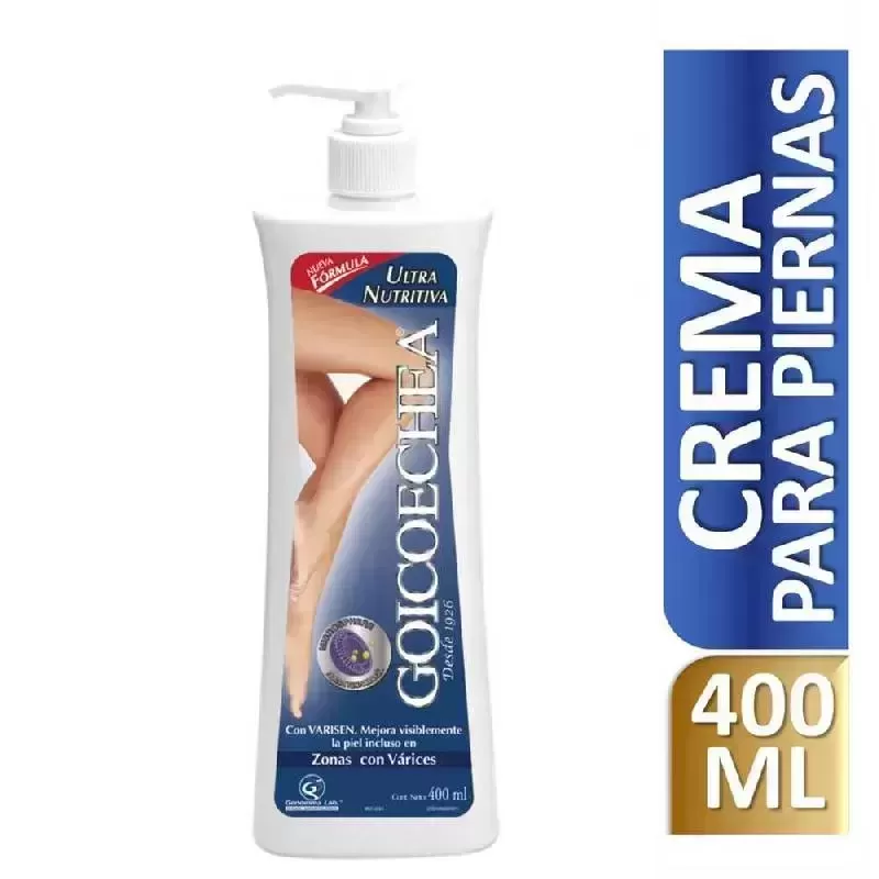Crema Ultra Nutritiva para Piernas con Várices Goicoechea x 400 ml