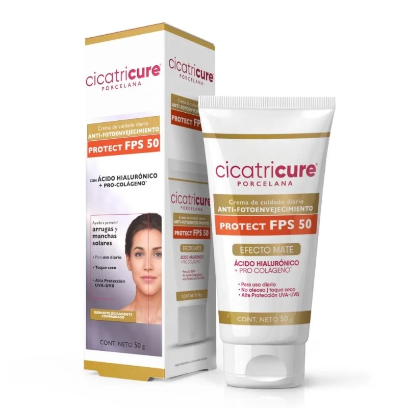 Protector Solar Facial con Color FPS 50 Cicatricure x 50 g