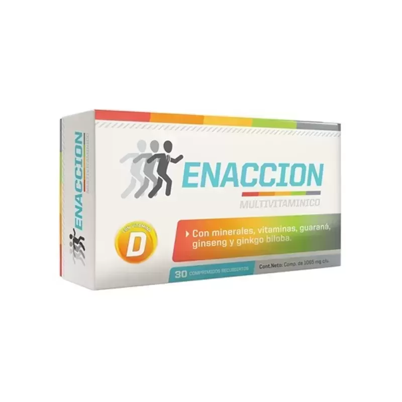 ENA Enacción Multivitamínico Suplemento Dietario x 30 Comprimidos