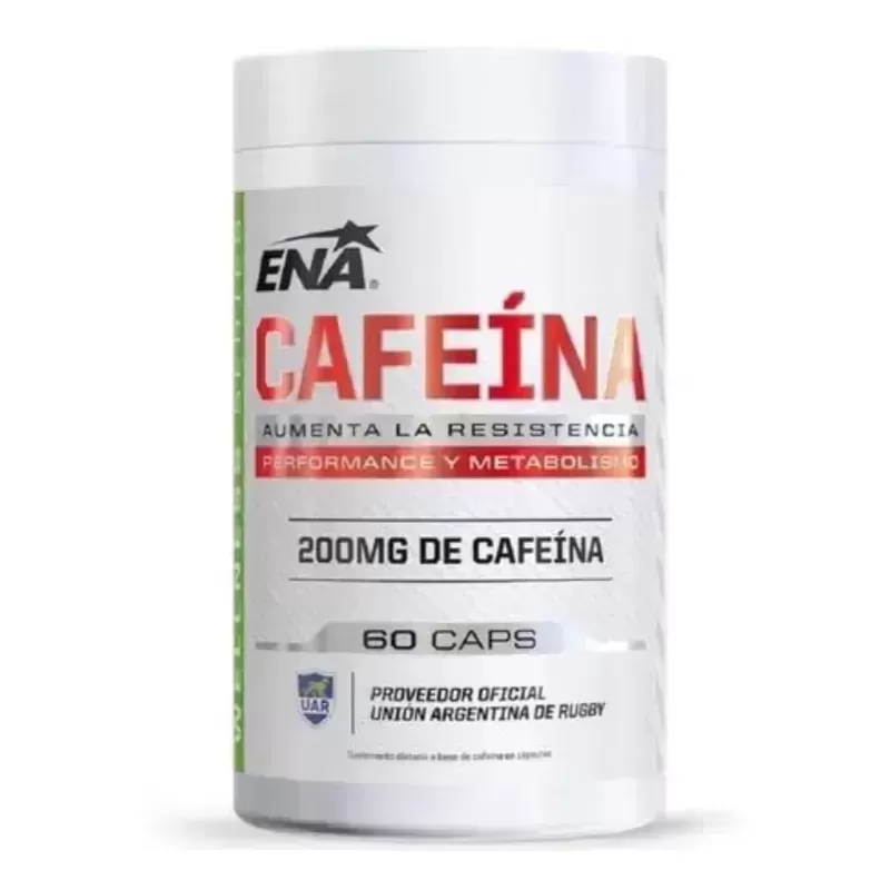 Ena Nutritionals Cafeína 200mg Energizante 60 Cápsulas