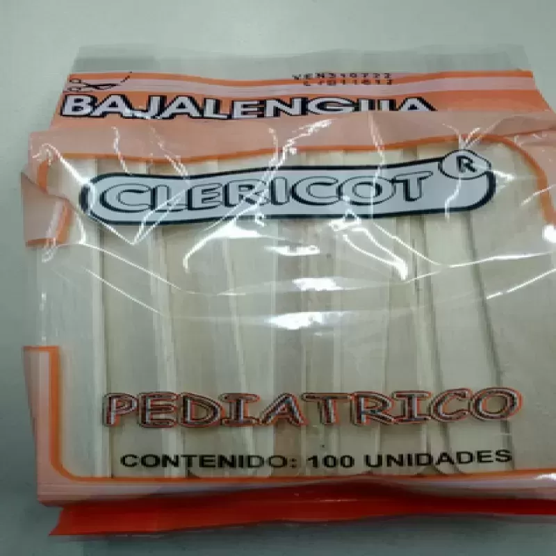 BAJALENGUA MAD PED X 100U