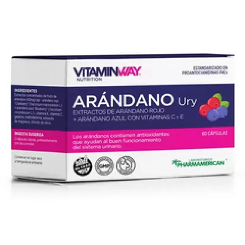 Pharmamerican Vitaway Arándano URY x 60 Comprimidos