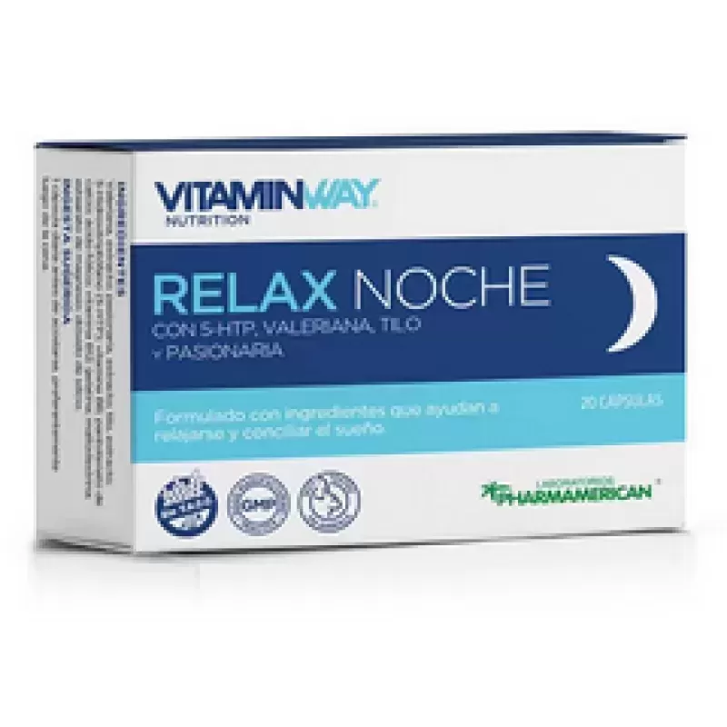 Pharmamerican Vitaway Relax Noche Suplemento para Descanso x 20 Comprimidos