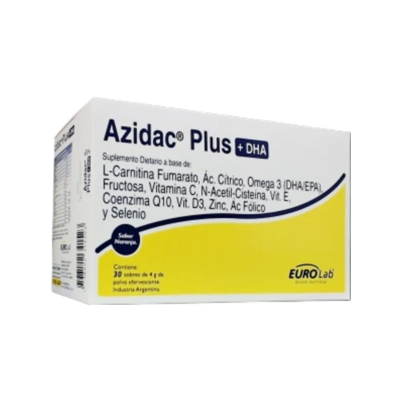 Eurolab Azidac Plus + DHA Suplemento Inmunológico x 30 Sobres