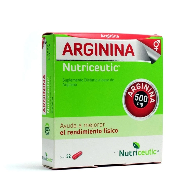 Eurolab Arginina Nutricare Suplemento de Energía y Circulación x 32 Cápsulas