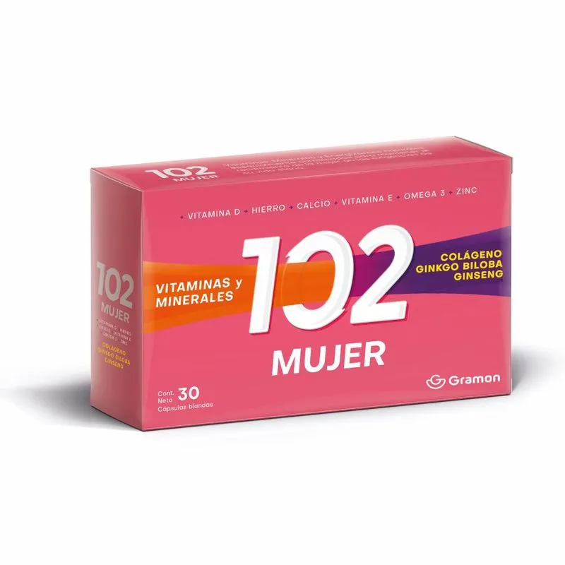 Suplemento Dietario Multivitamínico Plus Mujer 102 Años x 30 Comprimidos
