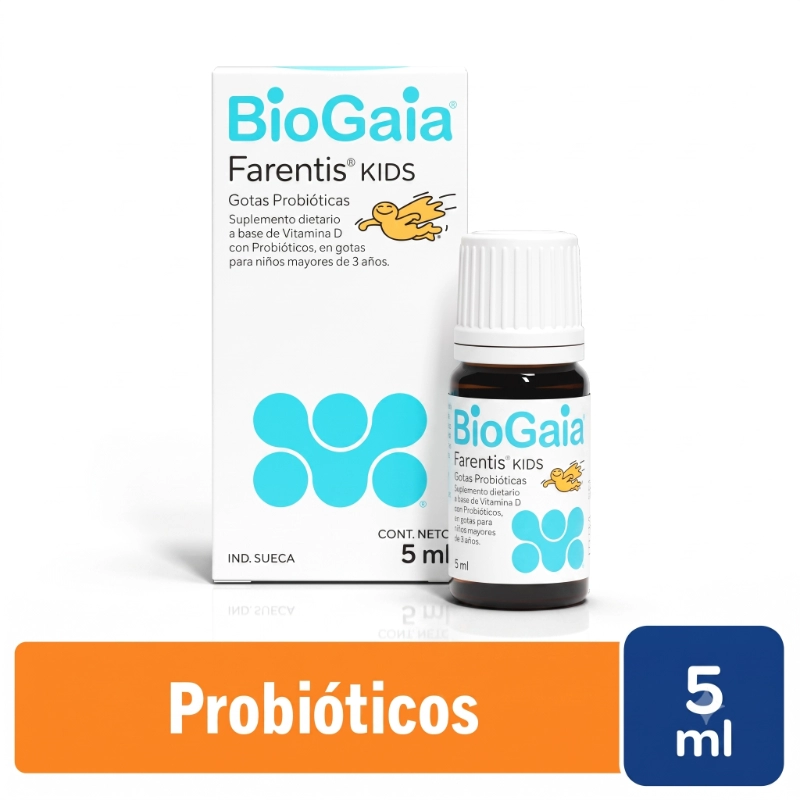 Probiótico Infantil Farentis Kids Biogaia Gotas x 5 ml